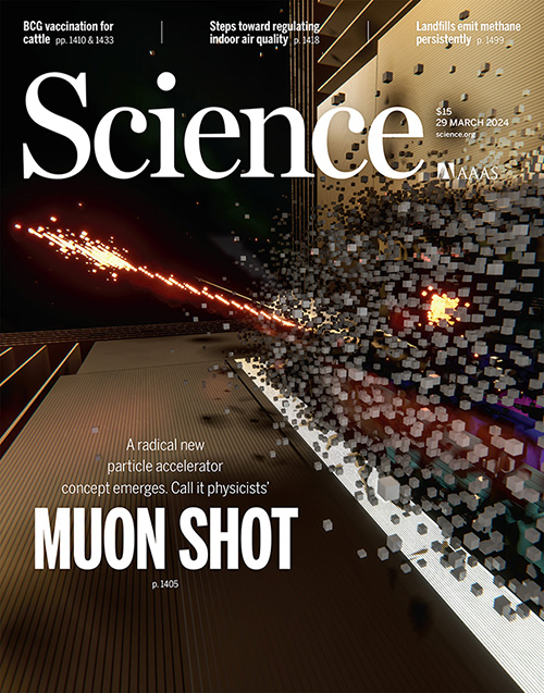 Cover of Science Magazine, 29 March 2024, Reprinted with permission from AAAS